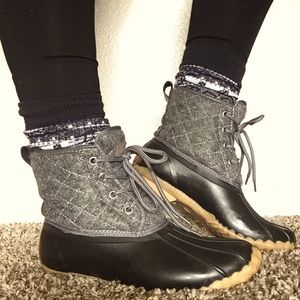 Chooka Eastlake quilted duck boot, charcoal